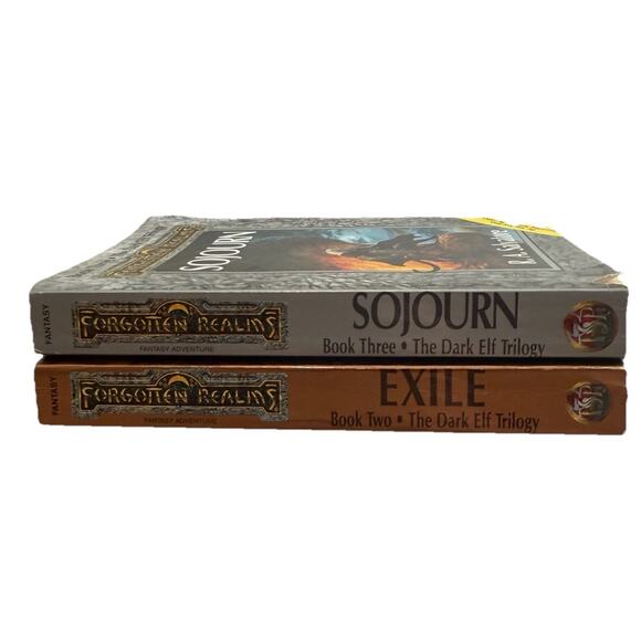 VTG 90s TSR Forgotten Realms: The Dark Elf Trilogy By RA Salvatore Books 2-3 PB - Picture 5 of 9